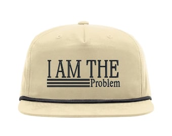 Disegno per ricamo del cappello "I Am The Problem" (file digitale)