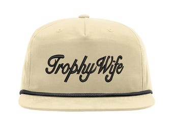 Trophy Wife Hat Embroidery Design: Digital File (PES, DST, EMB & More)