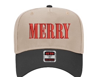 Merry Hat Stickdatei: Flat Stitch (Digitale Datei)