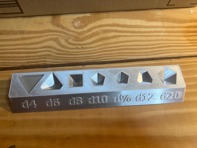 DND 3d Printed Dice Tray, Keeps Your Dice Organized Inside of Saying ...