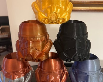 3d printed Star Wars Stormtrooper pen cup holder in many different colors must look