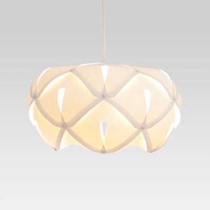 Lámpara / Lámpara / Luz / Pantalla blanca CYNARA / Cartón reciclado / Pantalla de papel / Lámpara de papel / DIY