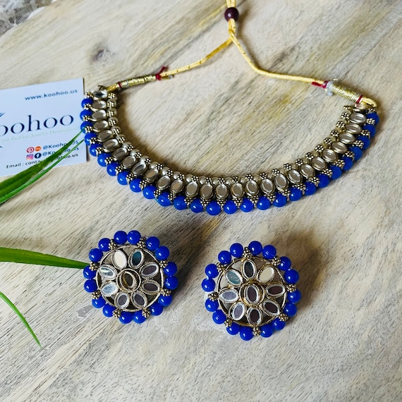 Mirror on sale necklace set