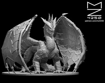 Gingerbread Dragon Mini - mz4250 - D&D Pathfinder Fantasy RPG Tabletop Roleplaying Games 28mm Miniature Figurine Dragon Christmas Monster
