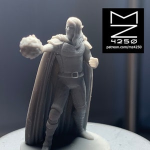 Male Elf Warlock Miniature - mz4250 - Fire Mage Sorcerer Wizard D&D Dungeons and Dragons Pathfinder Fantasy RPG Mini 28mm 1&quot;