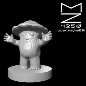 Mushroom Sprout Mini - mz4250 - D&D Fantasy RPG Tabletop Roleplaying Games 28mm Scale Miniature Humanoid Monster Baby Mushroomfolk Fungi