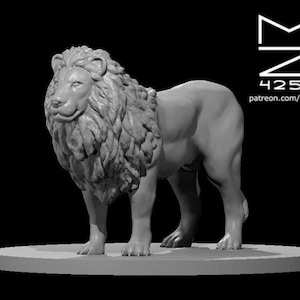 Lion / Lioness Mini - mz4250 D&D Dungeons and Dragons Fantasy RPG Tabletop Roleplaying Games 28mm Scale Miniature Challenge Monster Cat