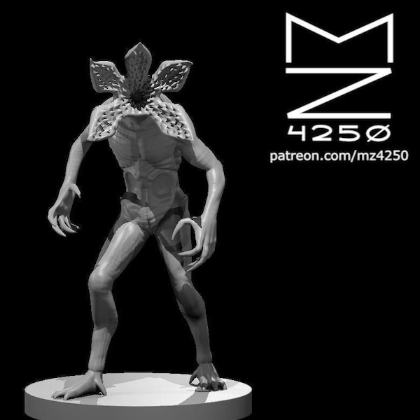 Demogorgon Mini - mz4250 - Stranger Things, D&D Pathfinder Fantasy RPG Tabletop Roleplaying Games 28mm Scale Miniature Monster