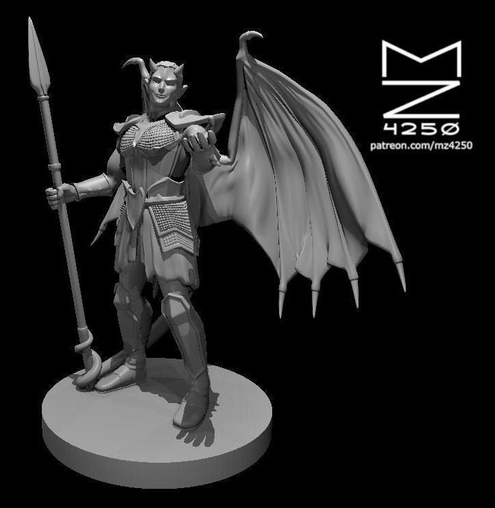 Cambion Half-demon Miniature - Mz4250 - Demon D&D Dungeons and