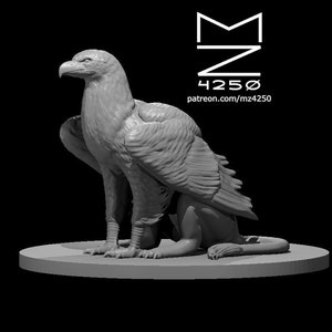 Griffin Mini - mz4250 D&D Fantasy Rollenspiel Tabletop Rollenspiel 28mm Adler Löwe Fabelwesen Greifen Miniatur