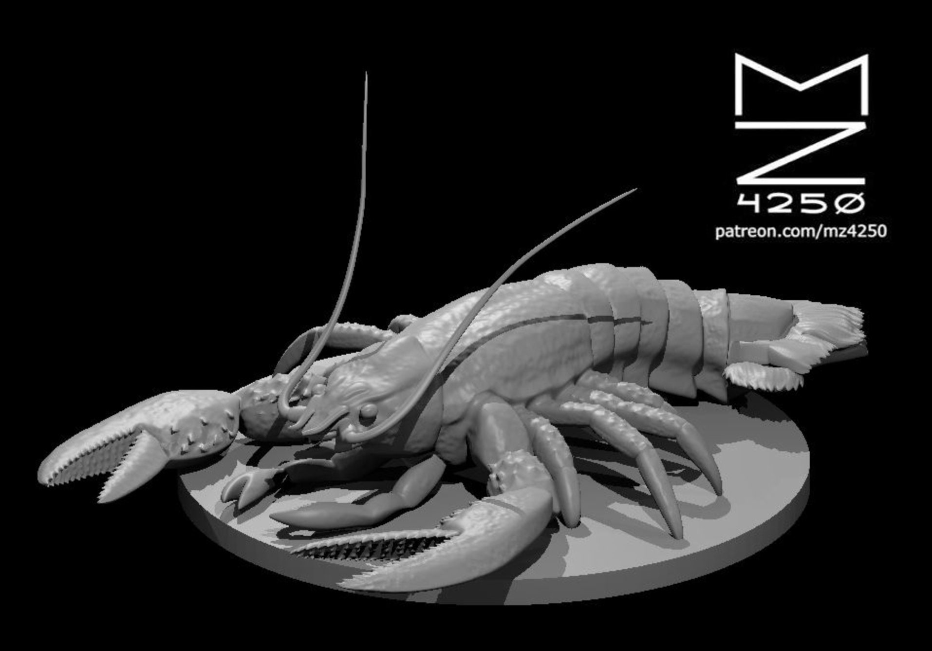 Giant Lobster Miniature - Mz4250 - D&D Dungeons and Dragons