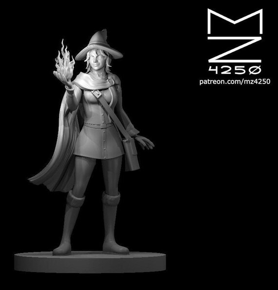 Miniatura Fantasy: Giovane Mago E Signora Dragonlance Per Giochi Da Tavolo D&D Pathfinder