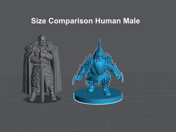 Male Dwarf Berserker Mini - Mz4250 - D&D Fantasy RPG Tabletop