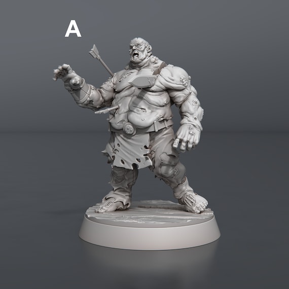 Zombie Set - STL Miniatures Tabletop Gaming Dnd RPG Wargames 3D