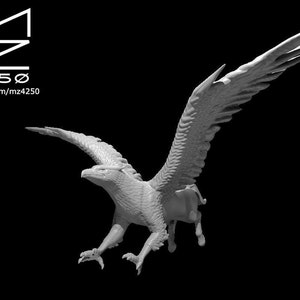 Flying Hippogreif Mini - mz4250 D&D Fantasy RPG Tabletop Rollenspiele 28mm Scale Hippogryph Fabelwesen Gryphon Griffon Miniatur