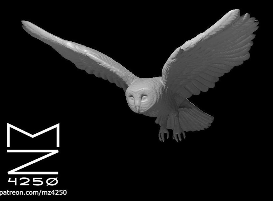 Giant Owl W/ Stand Mini Mz4250 D&D Pathfinder Fantasy RPG Etsy