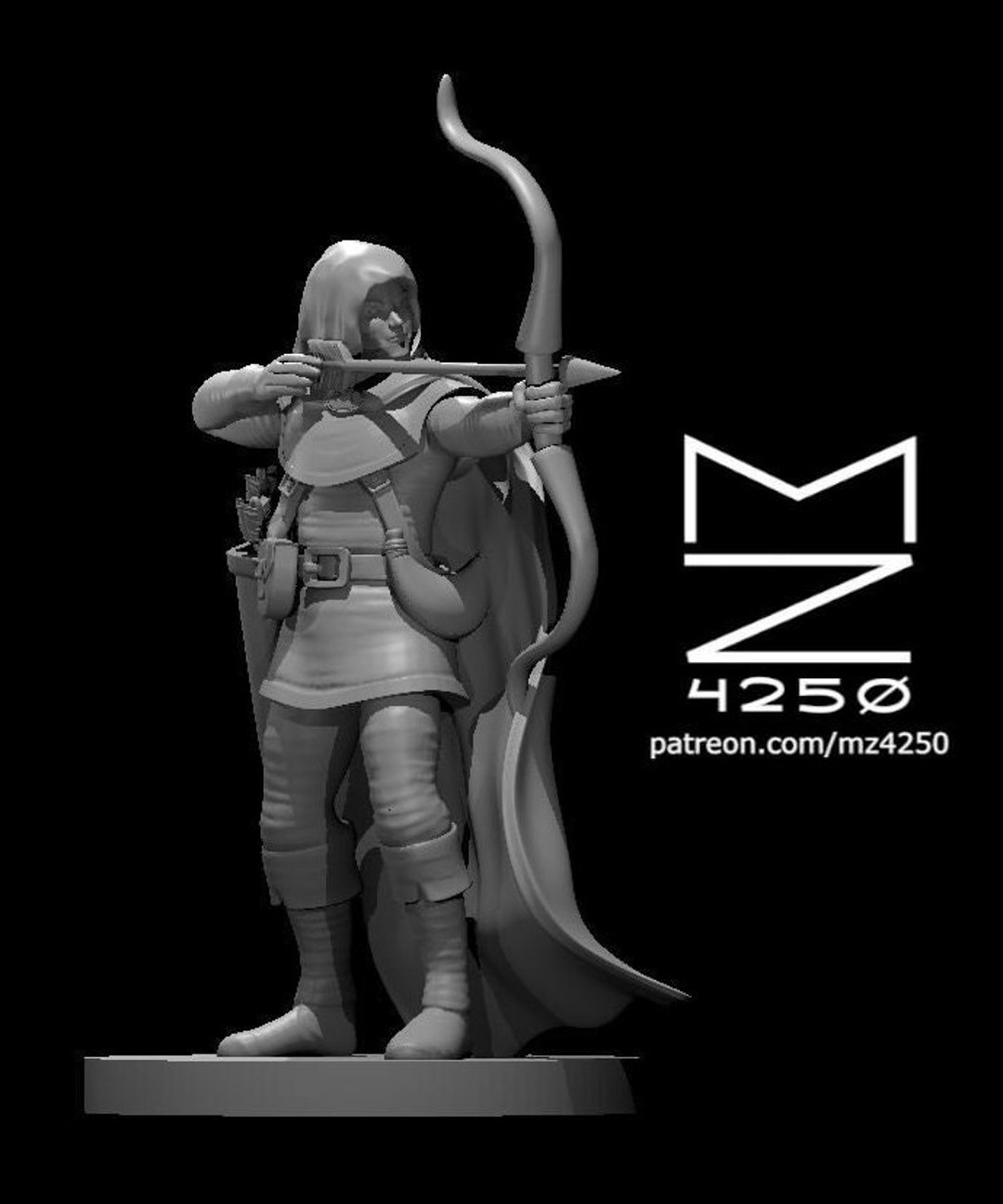 Elf Male Ranger Mini - Mz4250 - D&D Pathfinder Fantasy RPG Tabletop ...
