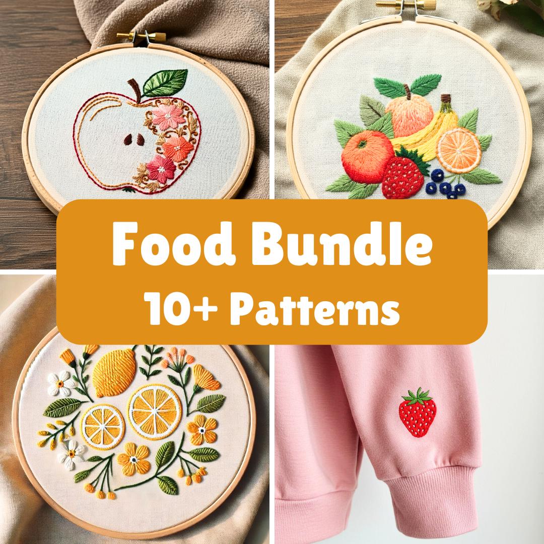フルーツの手刺繍パターンバンドル（PDF） - Etsy 日本