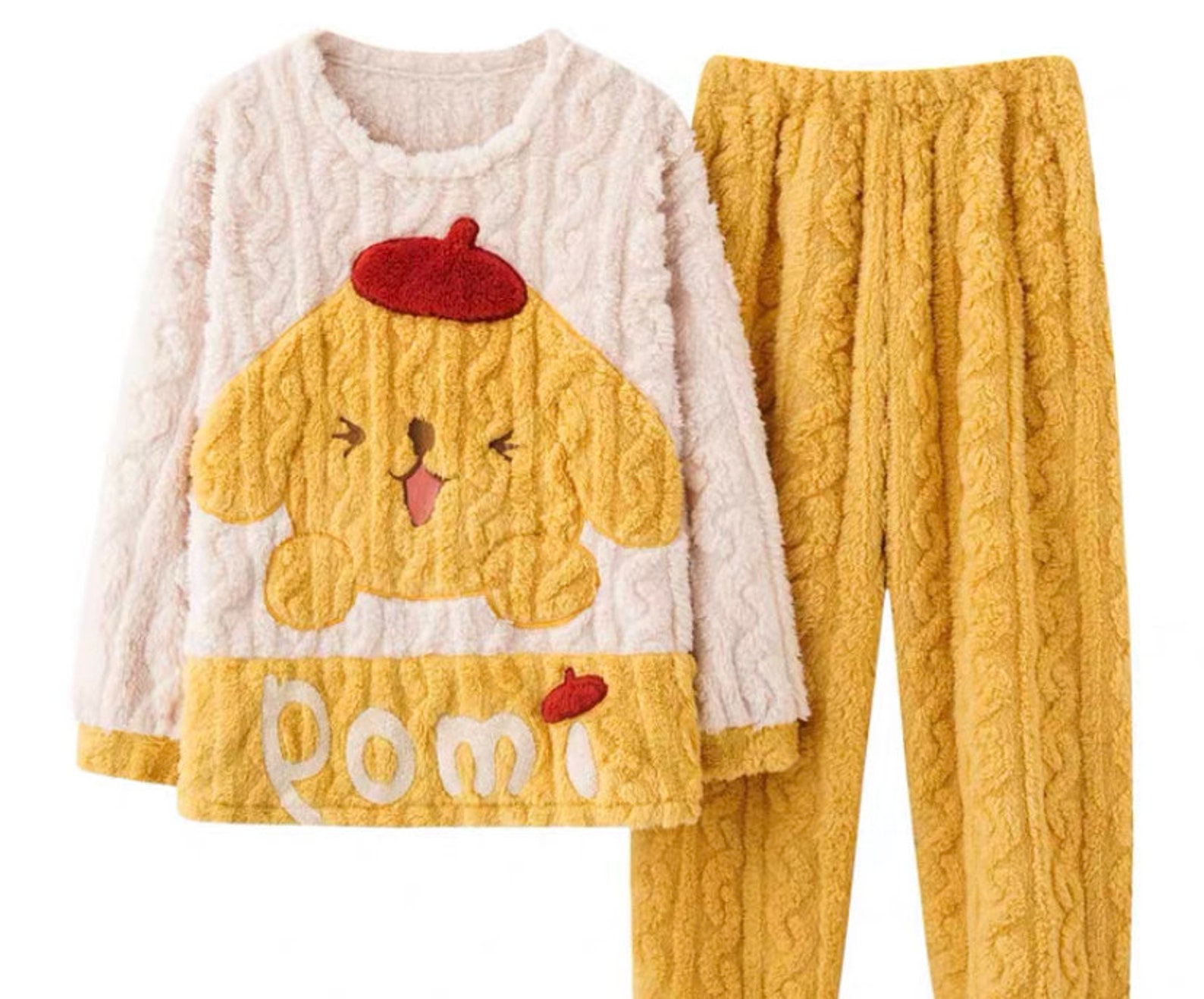 Plush Cute Cartoon Pompompurin Pajamas Sleep Wear Night Wear - Etsy