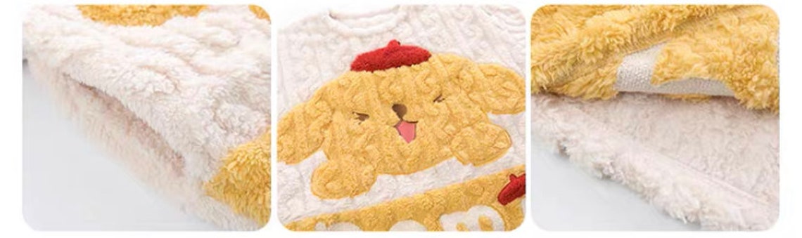 Plush Cute Cartoon Pompompurin Pajamas Sleep Wear Night Wear - Etsy
