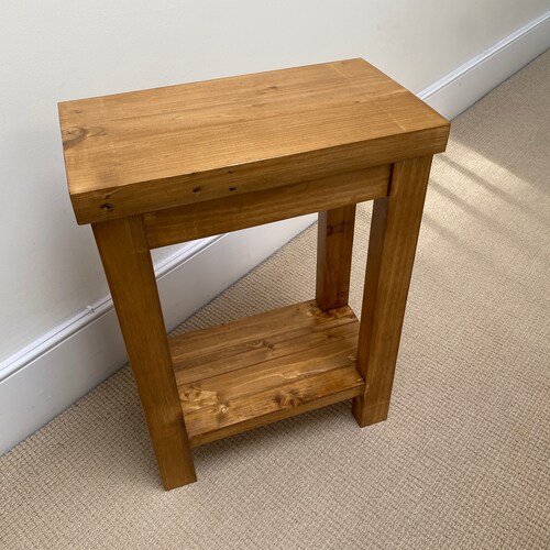 Small Rustic Side Table Reclaimed Wood Bedside Table Etsy UK