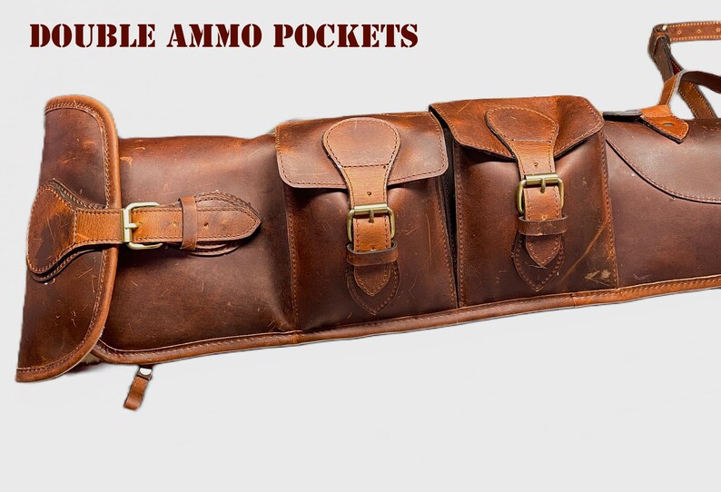 Handmade Leather Shotgun Case Rifle Scabbard 4850 Gun Sling Rifle Slip