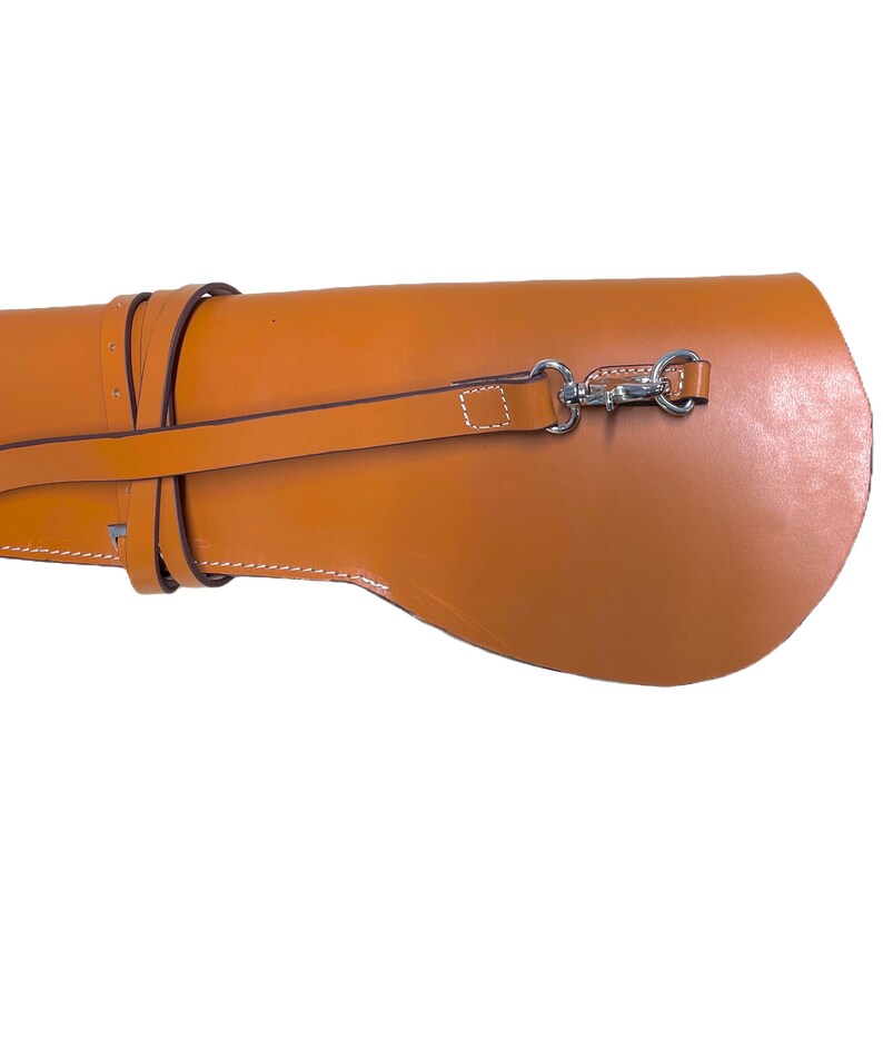 Leather Rifle Scabbard Liver Action Rifle Sling Handmade Western