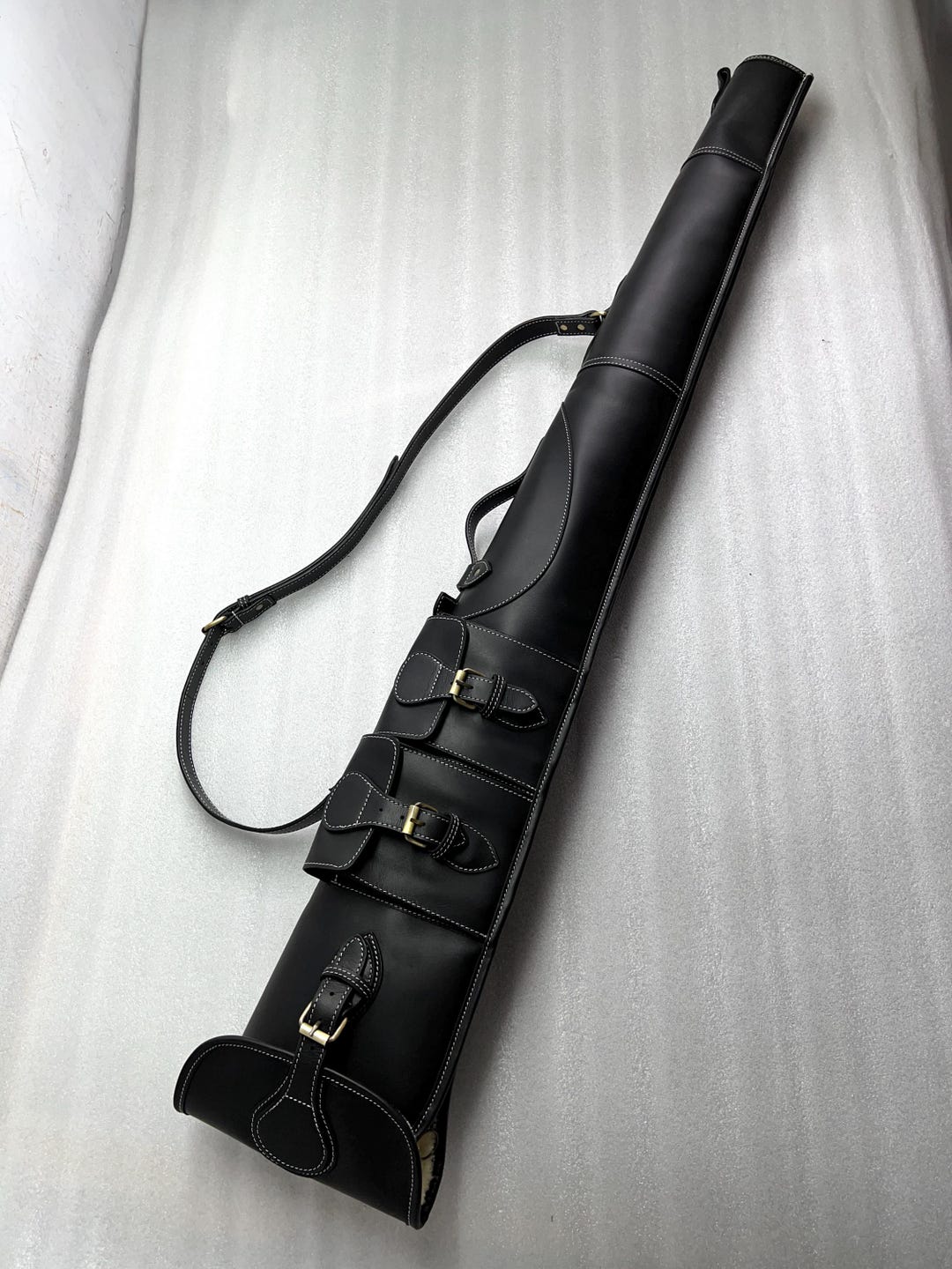 小物 anytee classics Narrow Long Belt_Black Western Rifle Scabbard - 40