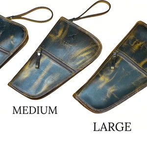 Custodia per pistola in pelle pieno fiore realizzata a mano con lussuosa fodera in pelliccia di visone, custodia per pistola in pelle, fondina in pelle, custodia per pistola foderata
