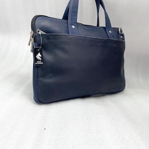 Sacoche pour ordinateur portable en cuir personnalisée, sac de travail en cuir noir avec compartiments, porte-documents personnalisé pour homme et femme, sac d'affaires professionnel