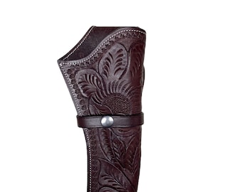 ハンドメイドレザーダブルホルスターベルト、ウエスタンカウボーイリグ