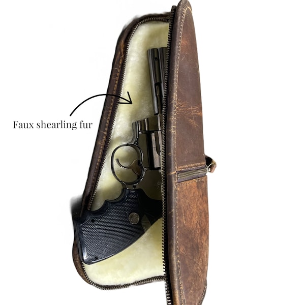 Leather Handgun Case Etsy