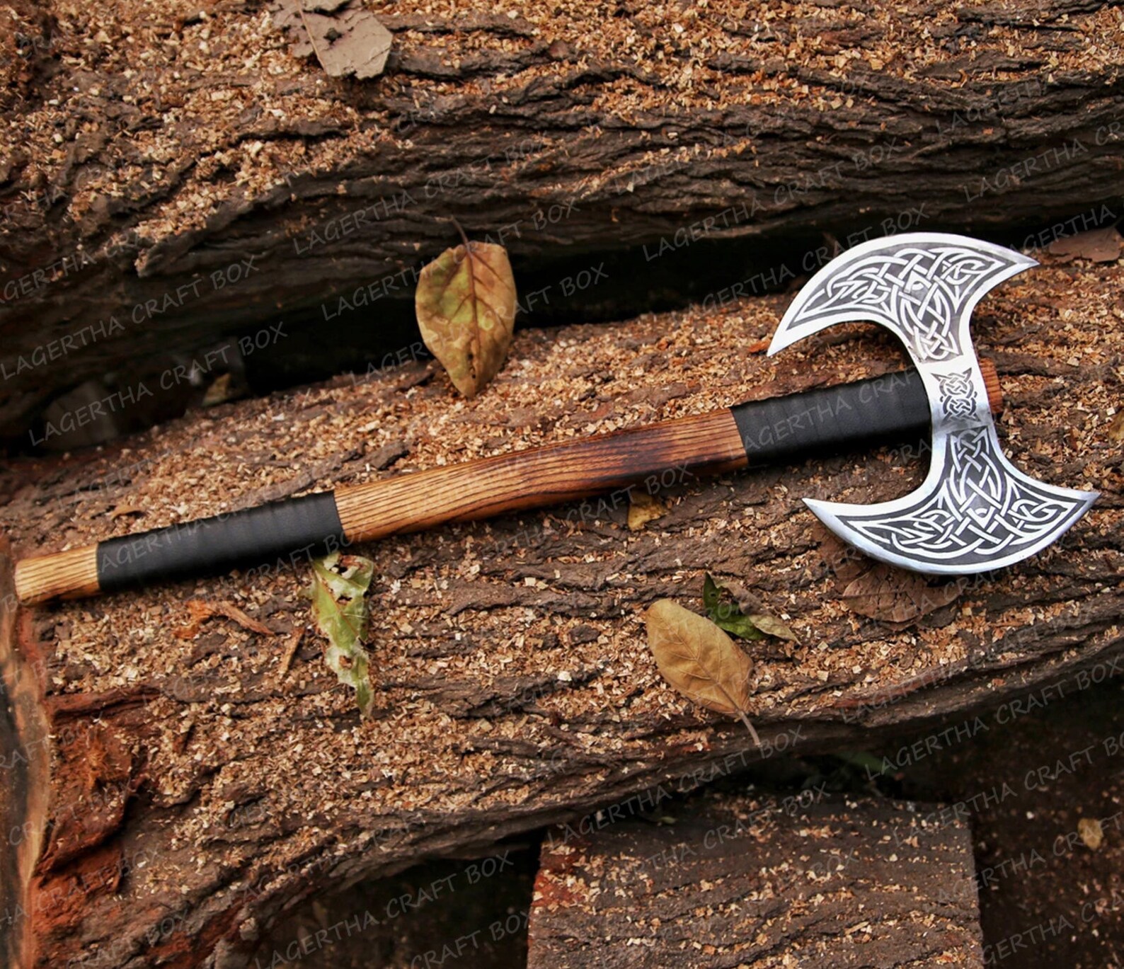 Double Headed Viking Axe Christmas Gift Custom Hand Forged - Etsy