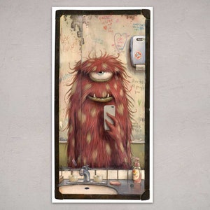 Swipe Right by ZozovilleGallery | Premium Art Print for your home | Monster Art Print | Cool Monster Print | ZozovilleGallery