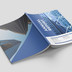 Annual Report Template, Business Brochure, Printable Business Brochure, Canva Template, Brochure Template