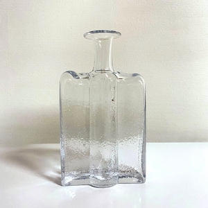Flaschenvase Railo aus Klarem Glas von 1974 - Designed by Nanny Still