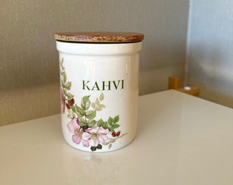 Große Keramik Kaffeedose - Made in England 1970er Jahre
