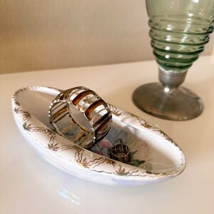 Hand-painted Arabia mini bowl with exotic motif - Made in Finland