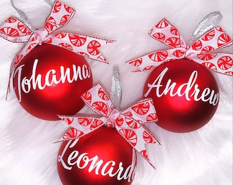 Personalized Red Ornament