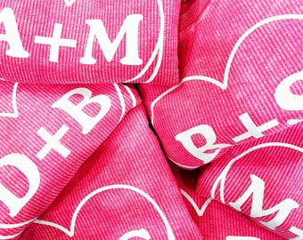 Custom Conversation Heart Corded Sweatshirt.