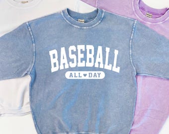 Baseball All Day Corded Sweatshirt: Vintage Washed Spirit Crew