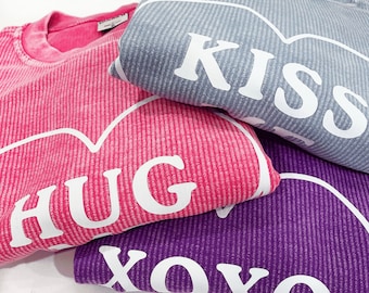Conversation Heart Corded Valentines Sweatshirt