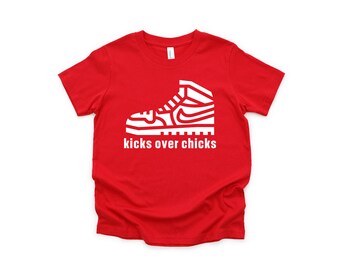 Kicks Over Chicks Boys Valentine's Day Tee