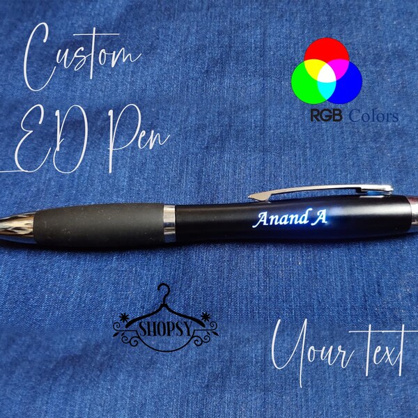 Custom Light up Pen Etsy