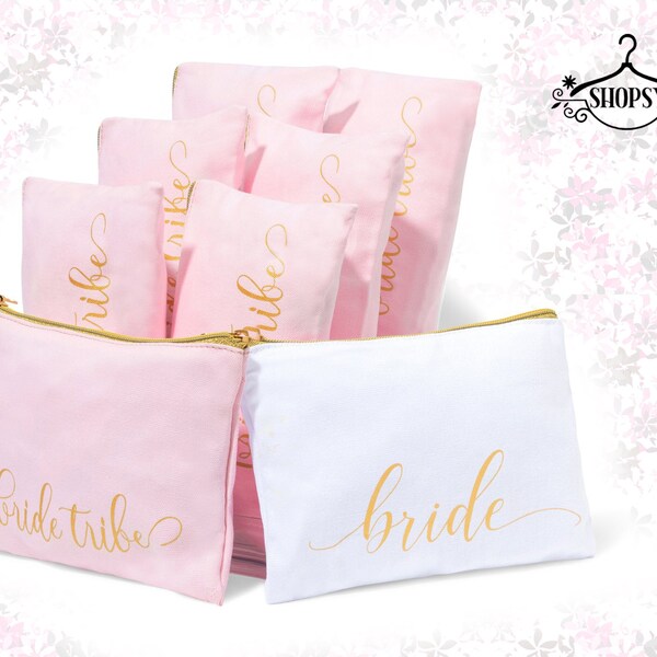 Custom Cosmetic Bags Bridesmaid Gifts Makeup Bag for her Personalized Valentines Day Gift for Her Bridesmaid Gifts Best Friend Gift