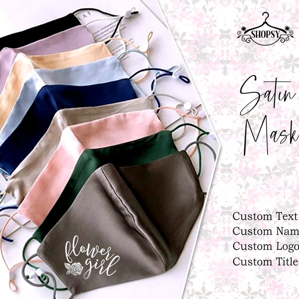 Satin Face Mask Etsy