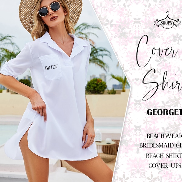 Bride Swim Cover Up , Customized Cover ups. Bridesmaid cover ups, Personalized cover up for honeymoon for bachelorette
