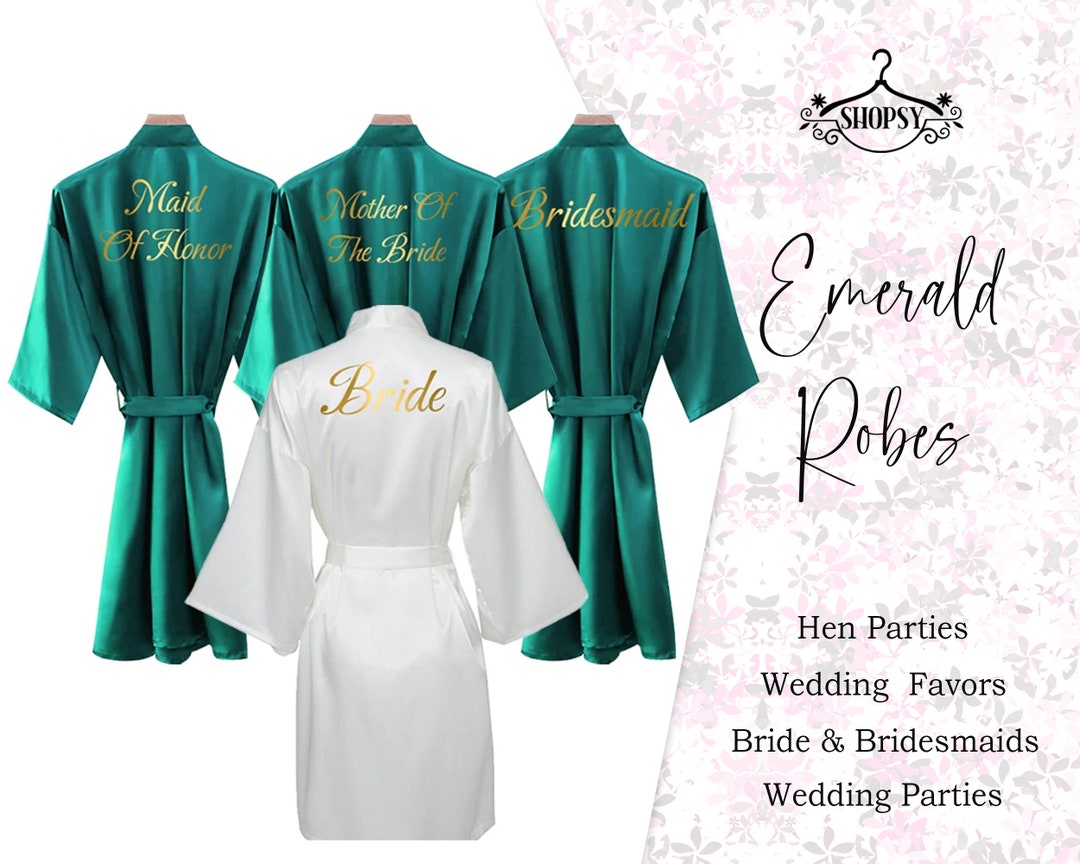 Personalized Robes Customized Robes Custom Robes Custom Bridal Robe