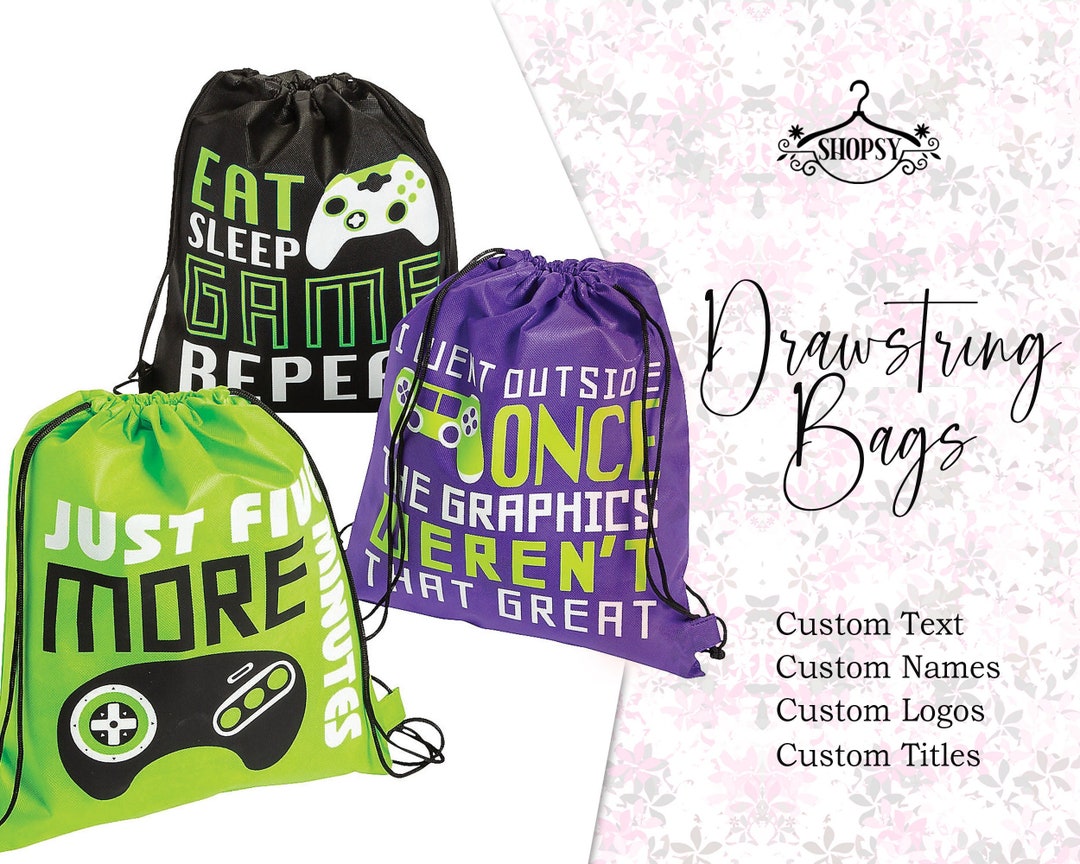 Custom Gym Drawstring Bag Customized Drawstring Personalized Etsy