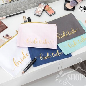 Makeup Bag for her Custom Cosmetic Bags Bridesmaid Gifts Personalized Valentines Day Gift for Her Bridesmaid Gifts Best Friend Gift